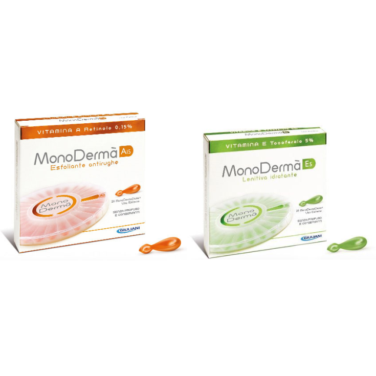 Monoderma A15 Esfoliante Antirughe + Monoderma E5 Lenitiva Idratante 26 + 26 Dosi Monoderma