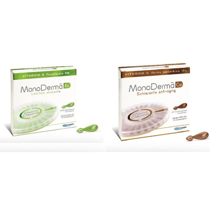 Monoderma C10 Schiarente Anti-Aging + Monoderma E5 Lenitiva Idratante 26 + 26 Dosi Monoderma