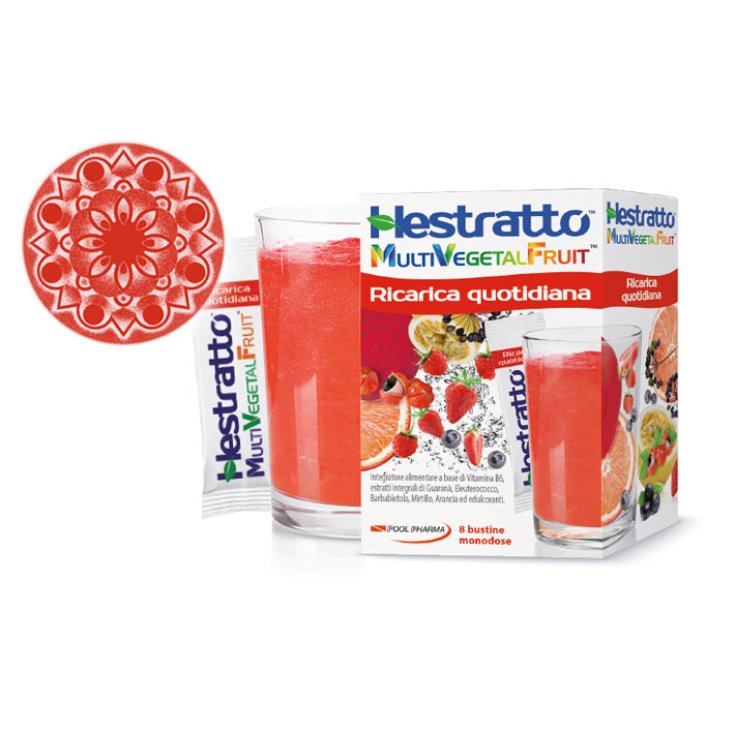 Pool Pharma Hestratto Ricarica Quotidiana Integratore Alimentare 8 Bustine Da 8g