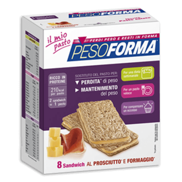 Pesoforma Sandwich Al Prosciutto E Formaggio 8 Pezzi