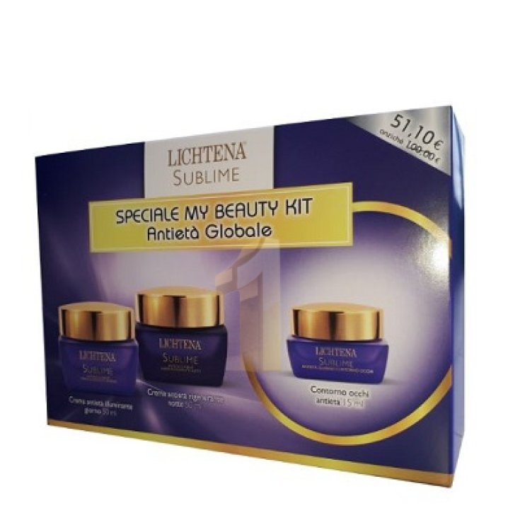 Lichtena Sublime Kit Antiet&agrave; Crema Giorno 50ml + Crema Notte 50ml + Crema Occhi 15 ml