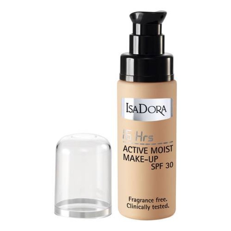 IsaDora 16h Active Moist Make-Up Fondotinta SPF 30 Colore 30 Opal Beige