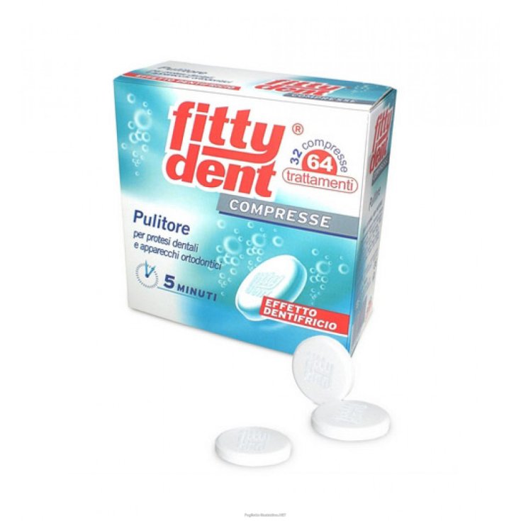 Fittydent Compresse Per Protesi Dentali E Apparecchi Ortodontici 32 Compresse