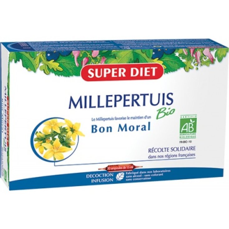 Superdiet Iperico Bio Integratore Alimentare 20 Ampolle 300ml