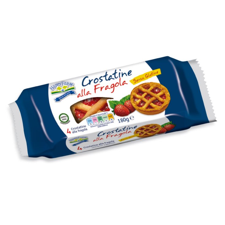 Happy Farm Crostatine Alla Fragola Senza Glutine 180g