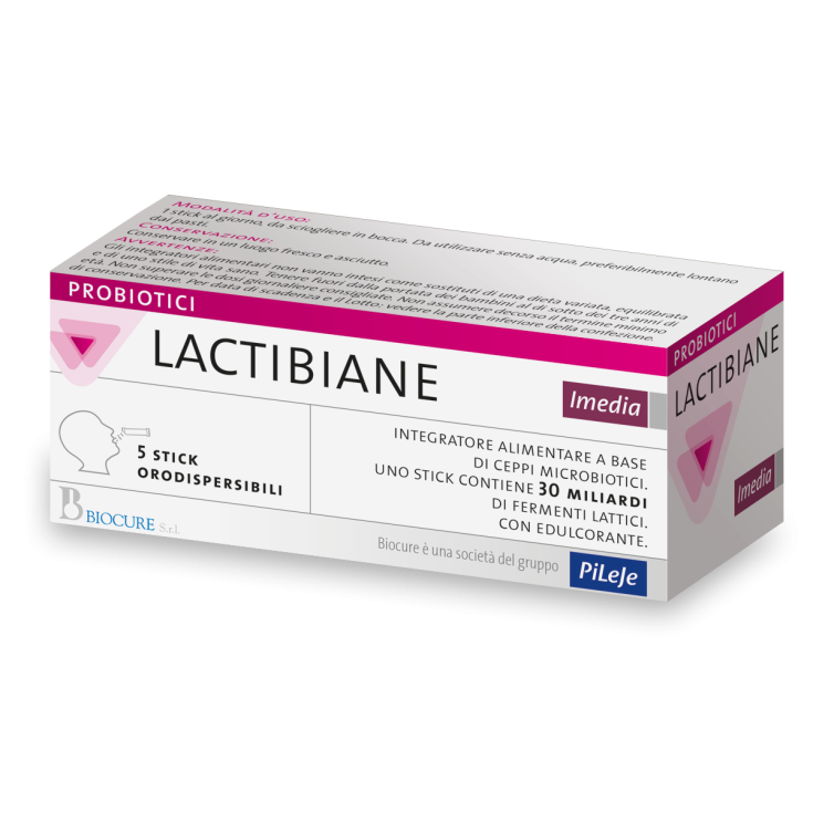 Biocure Lactibiane Imedia Integratore Alimentare 5 Stick