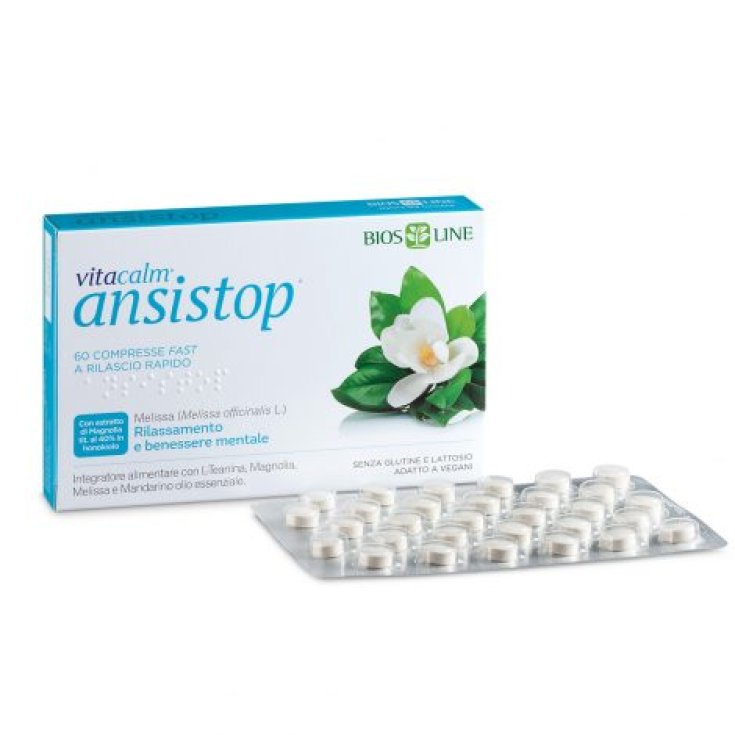 Bios Line Vitacalm Ansistop Integratore Alimentare Senza Glutine 60 Compresse