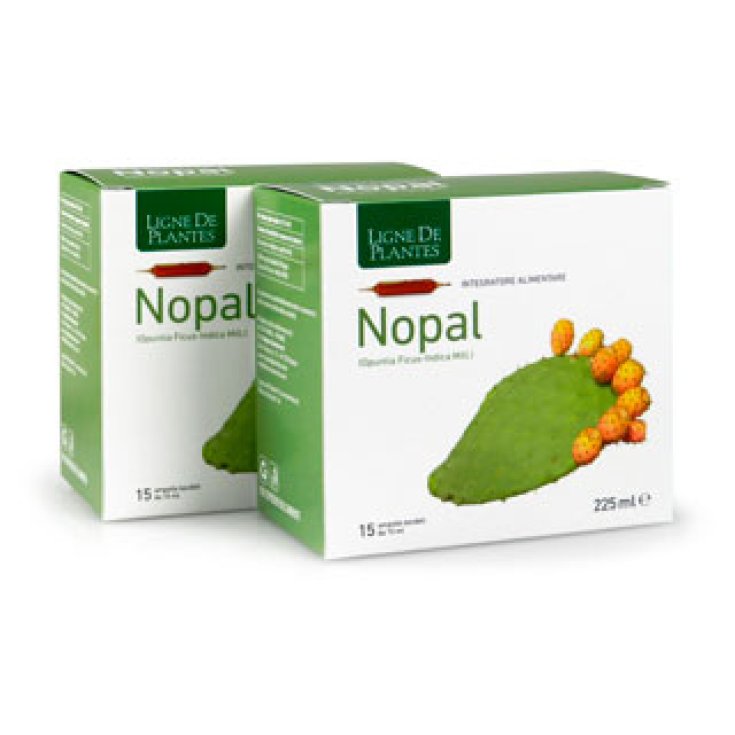 Ligne De Plantes Nopal Integratore Alimentare 15 Ampolle Da 15ml