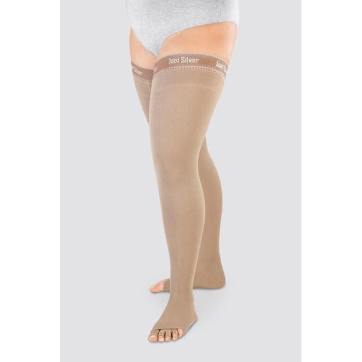 Juzo Expert Strong Silver Calze Autoreggenti Colore Beige 0 Rif. 3052 1 Paio Juzo Expert Strong Silver Calze Autoreggenti Colore Beige 0 Rif. 3052 1 Paio