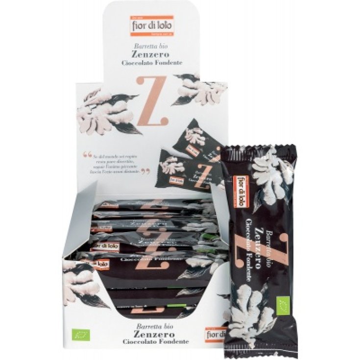 Fior Di Loto Barretta Zenzero E Cioccolato Fondente Bio 30g