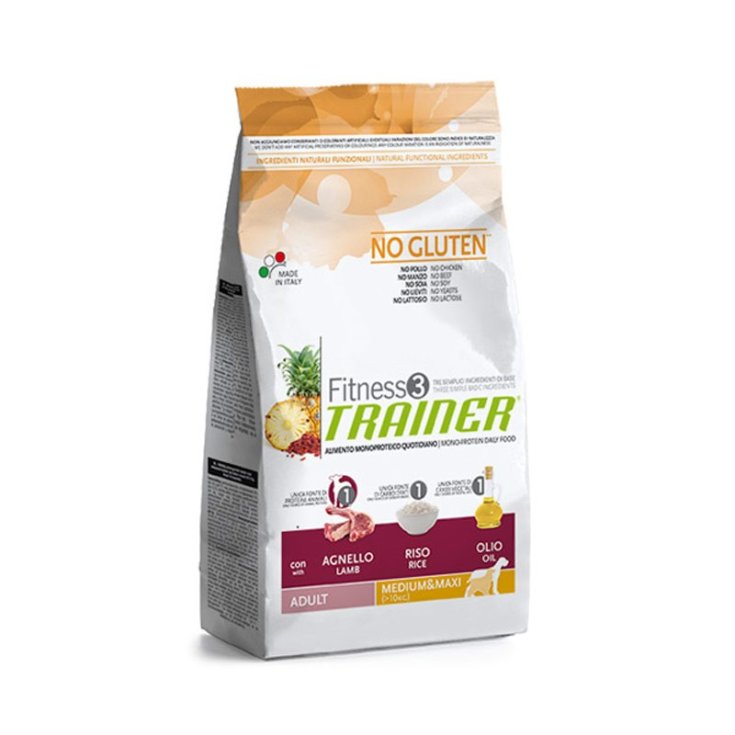 Trainer Fitness 3 Adult Agnello Riso E Olio Mangime Secco Per Cani 3kg