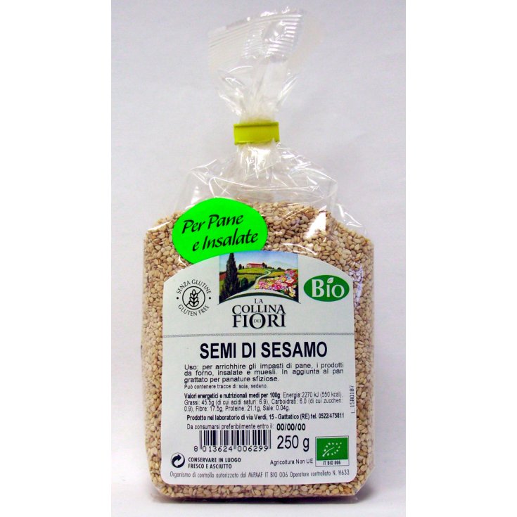 La Collina Dei Fiori Semi Di Sesamo Biologico Senza Glutine 250g