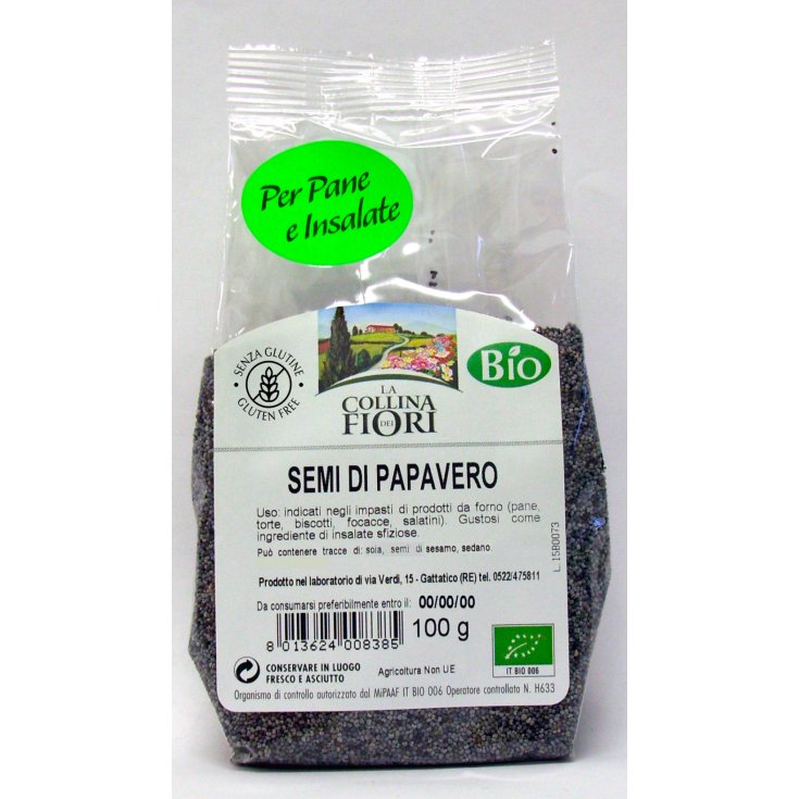 La Collina Dei Fiori Semi Di Papavero Biologico Senza Glutine 100g