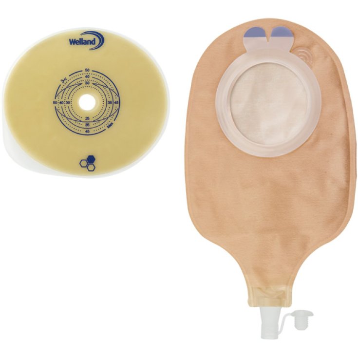 Aurum2 Placca Piana Urostomia 45mm Ritagliabile 5 Pezzi