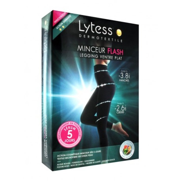 Punto Pharma Lytess Leggings Pancia Piatta Dimagrante Flash Nero Taglia L/XL