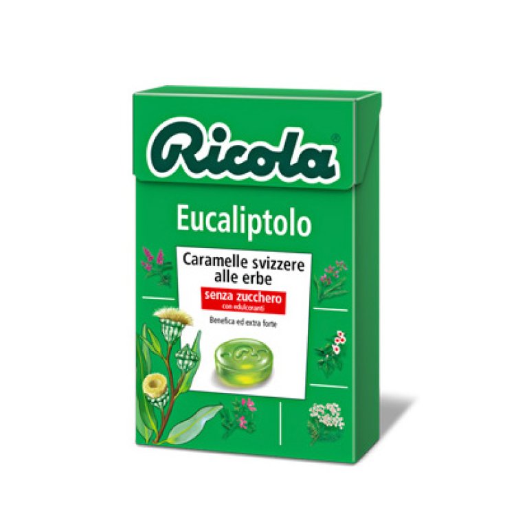 Ricola Eucaliptolo Senza Zucchero Caramelle Svizzere Alle Erbe 50g