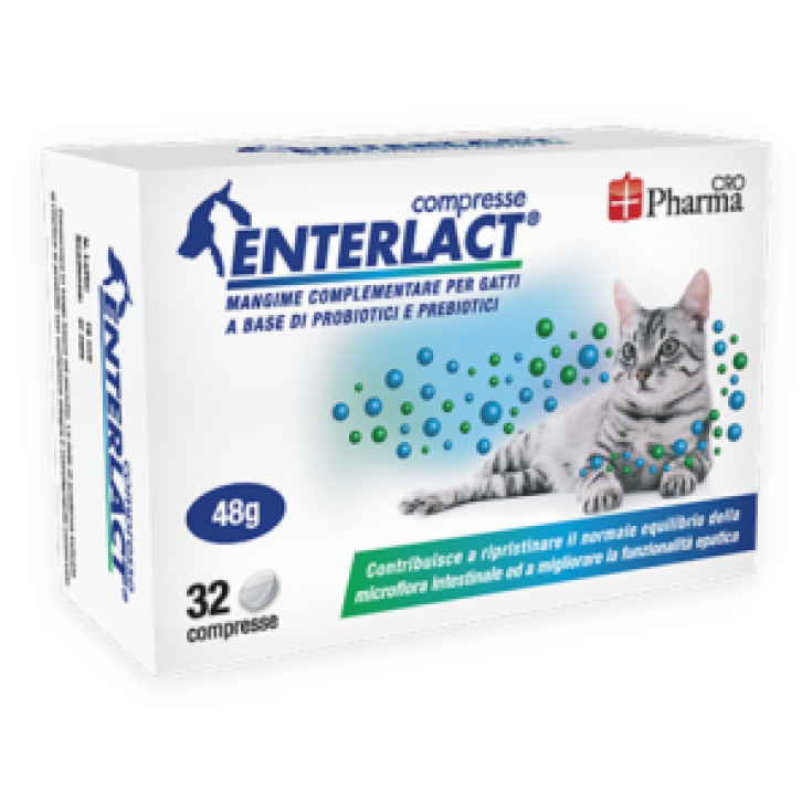 Enterlact Integratore Per Gatti 32 Compresse