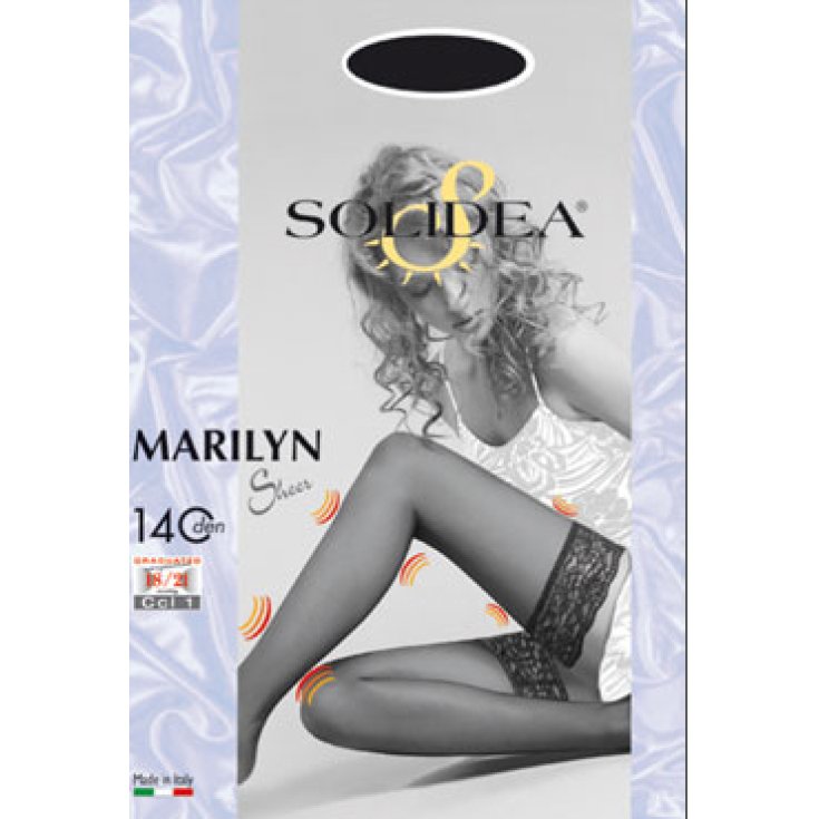 Solidea Marilyn Sheer 140 Den Autoreggenti Colore Nero Taglia 1-S  1 Pezzo