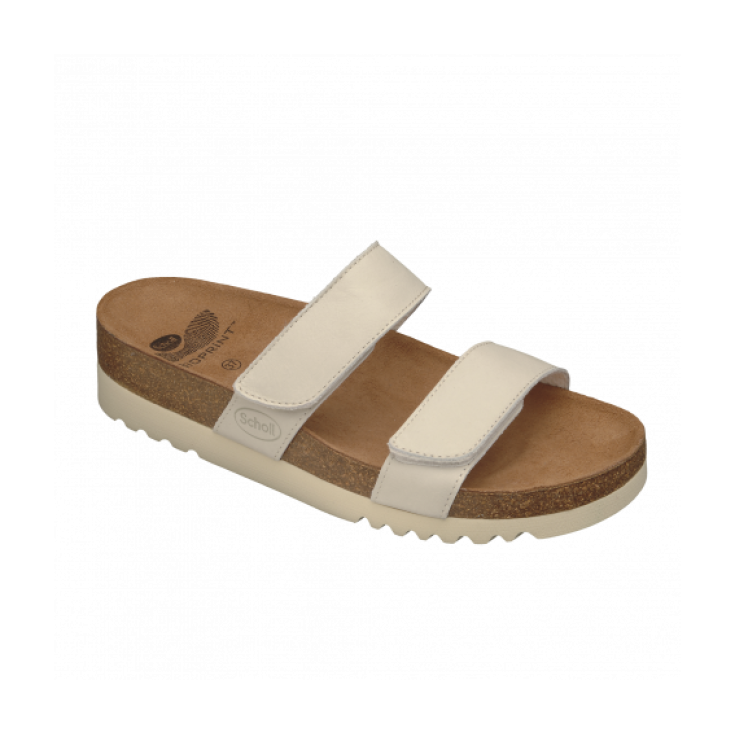 Scholl Lusaka Ciabatta Donna Plantare Bioprint Colore Bianco Taglia 38