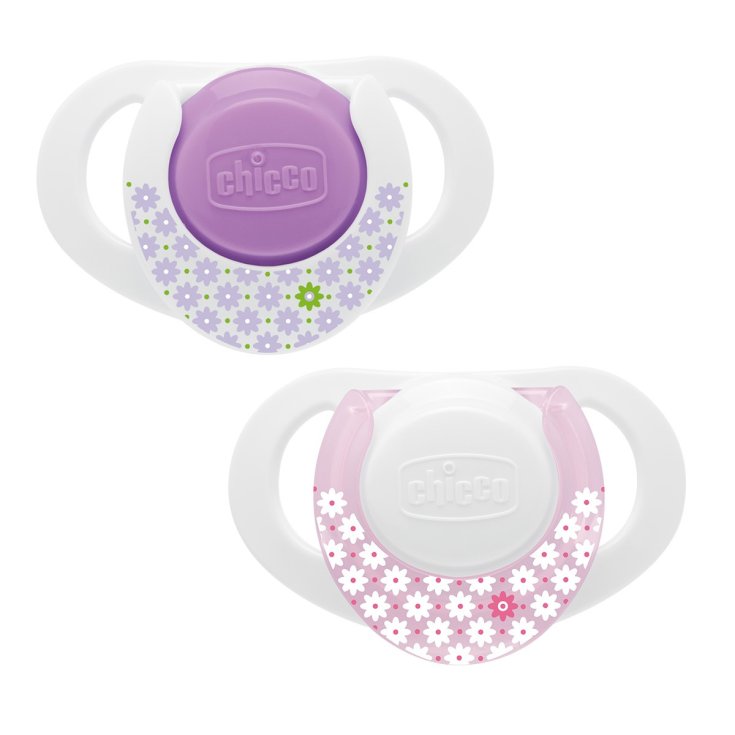 Chicco Succhietti Physio Compact Femminuccia 6-12 Mesi 2 Pezzi