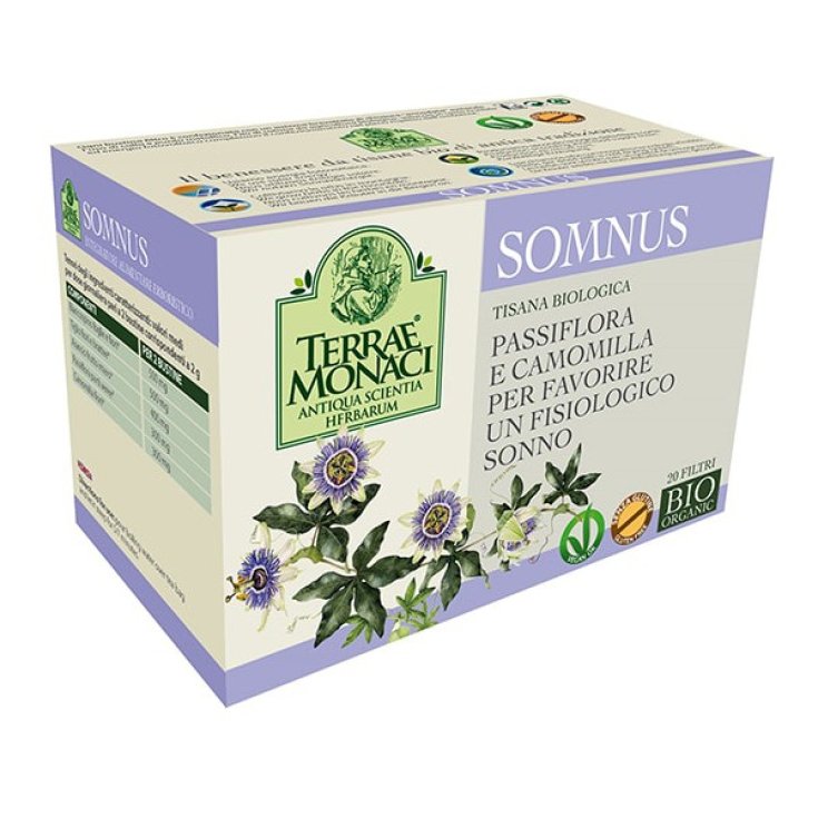 Valverbe Bio Organic Terrae Monaci Somnus Tisana Biologica 20 Filtri