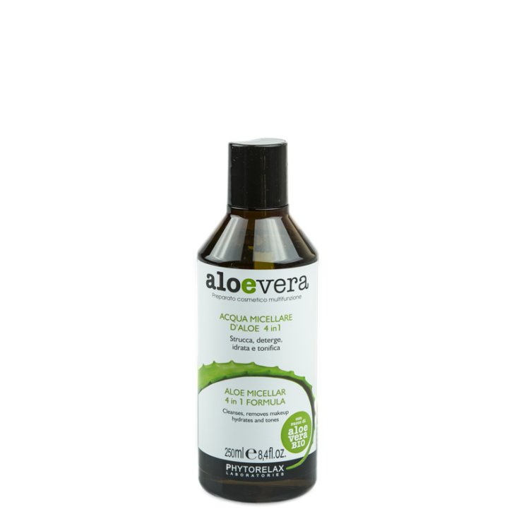 Phytorelax Aloevera Acqua Micellare D'Aloe 4In1 Strucca Deterge Idrata Tonifica 250ml