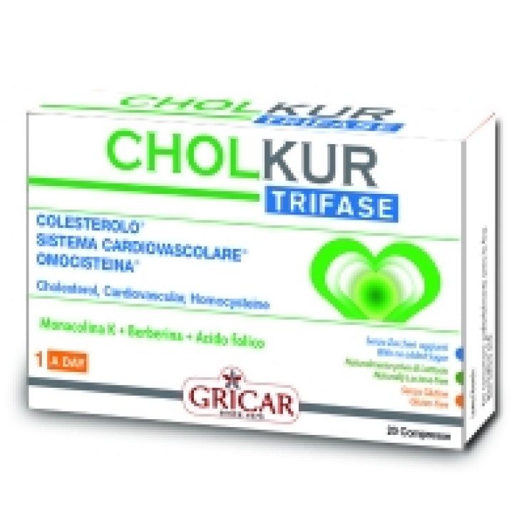 Gricar Cholkur Trifase Integratore Alimentare 20 Compresse