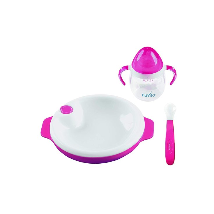 Nuita Kit Pappa 6 Mesi+ Accessori Per La Pappa Colore Rosa