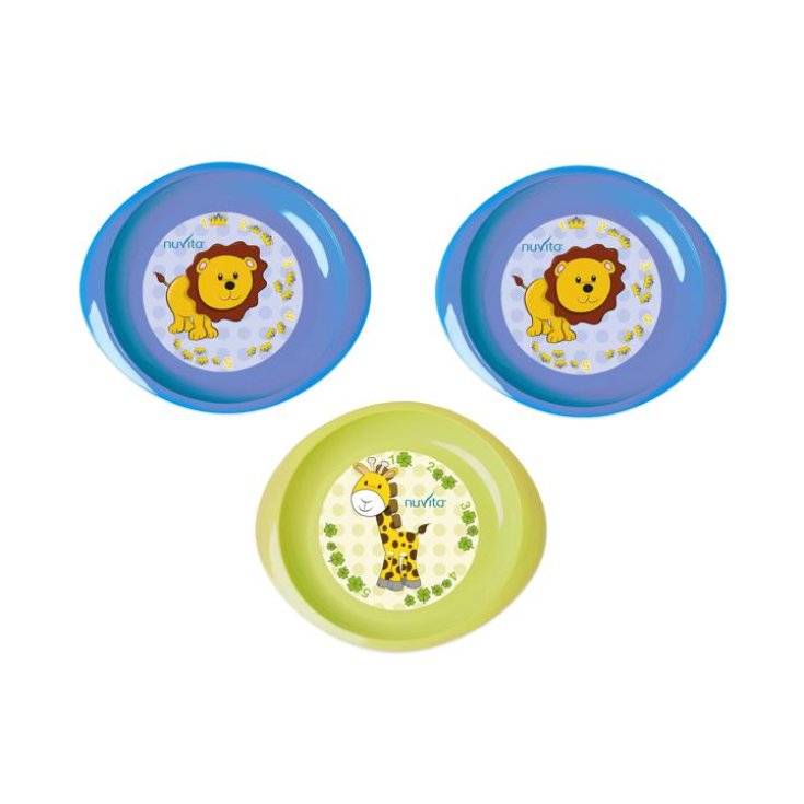 Nuvita Baby Ciotole Primi Numeri Colore Blu E Verde 3 Pezzi