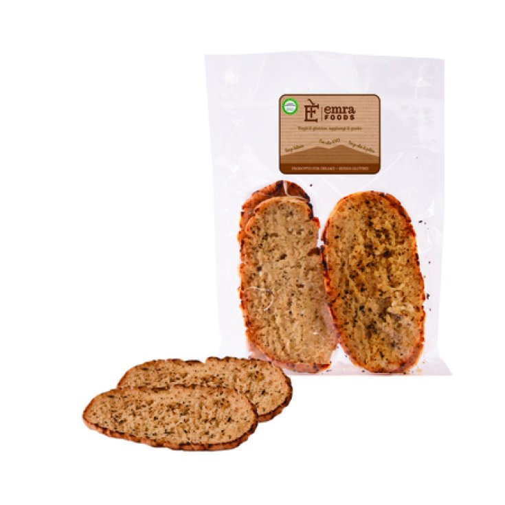 Emra Food Bruschetta Olio Extra Vergine D'Oliva Senza Glutine 4x130g