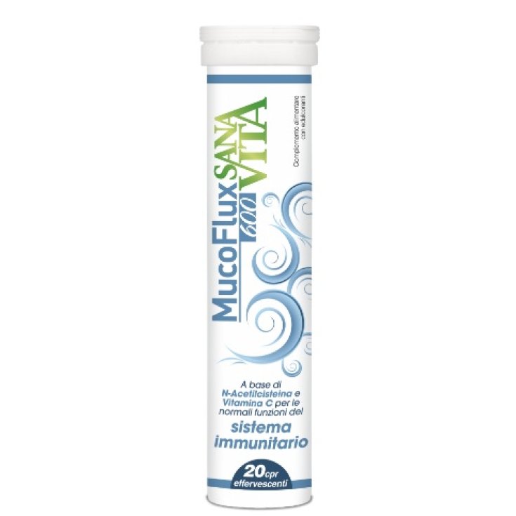 Sanavita Mucoflux 600 Integratore Alimentare 20 Compresse Effervescenti