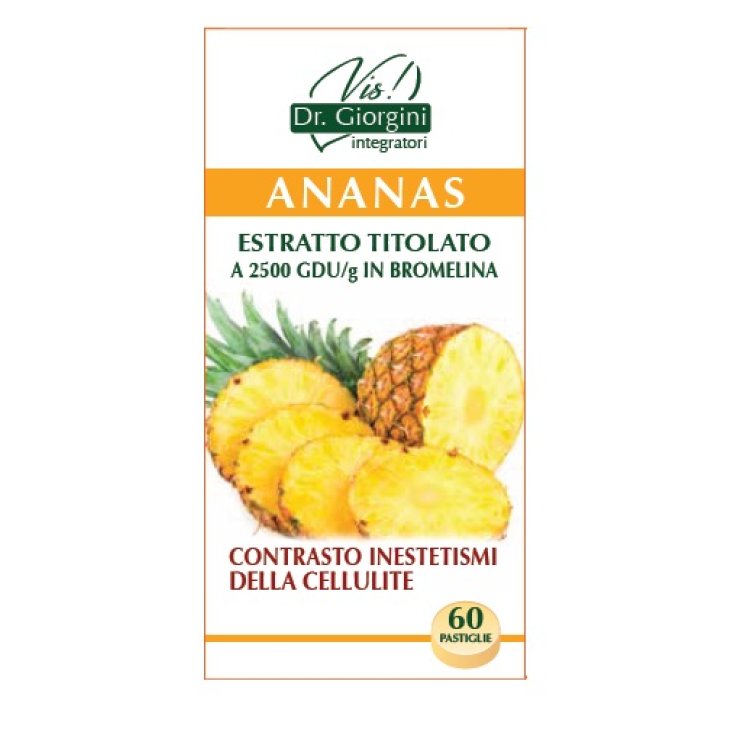 Dr. Giorgini Ananas Estratto Titolato Integratori Alimentari Linea Vis 60 Pastiglie