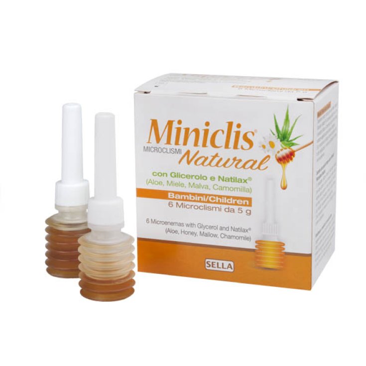 Sella Miniclis Natural Microclismi Bambini 6 Pezzi