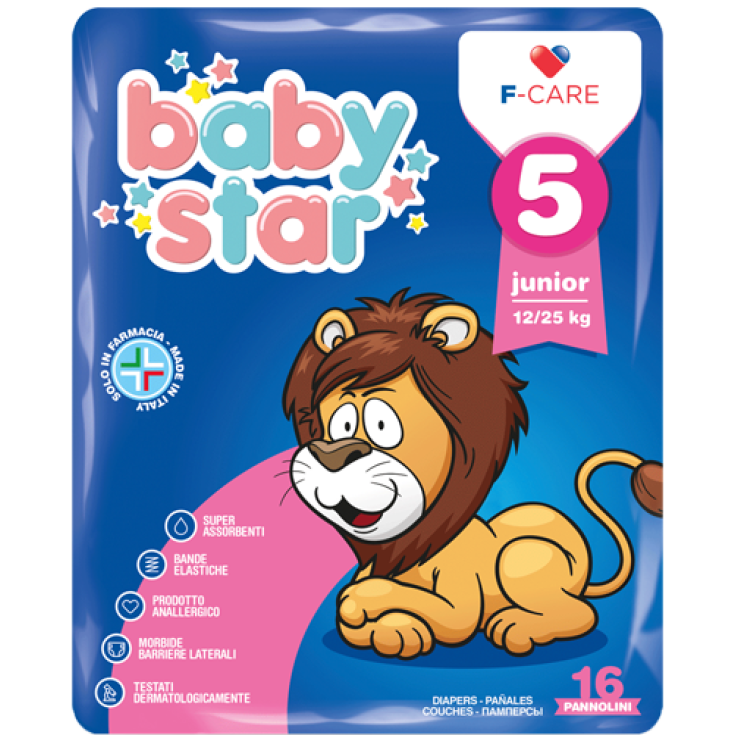 Baby Star Pannolini 5 Junior 12-25kg 16 Pezzi