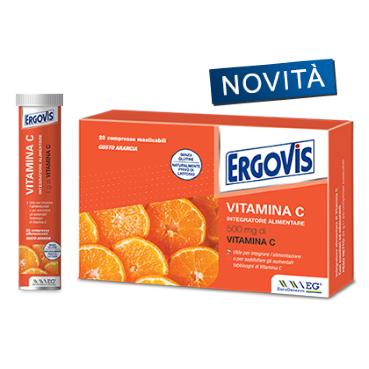 Ergovis Vitamina C 1000mg Integratore Alimentare 20 Compresse Effervescenti