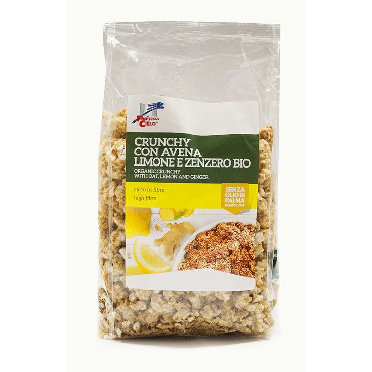 La Finestra Sul Cielo Crunchy Con Avena Limone E Zenzero Bio 375g