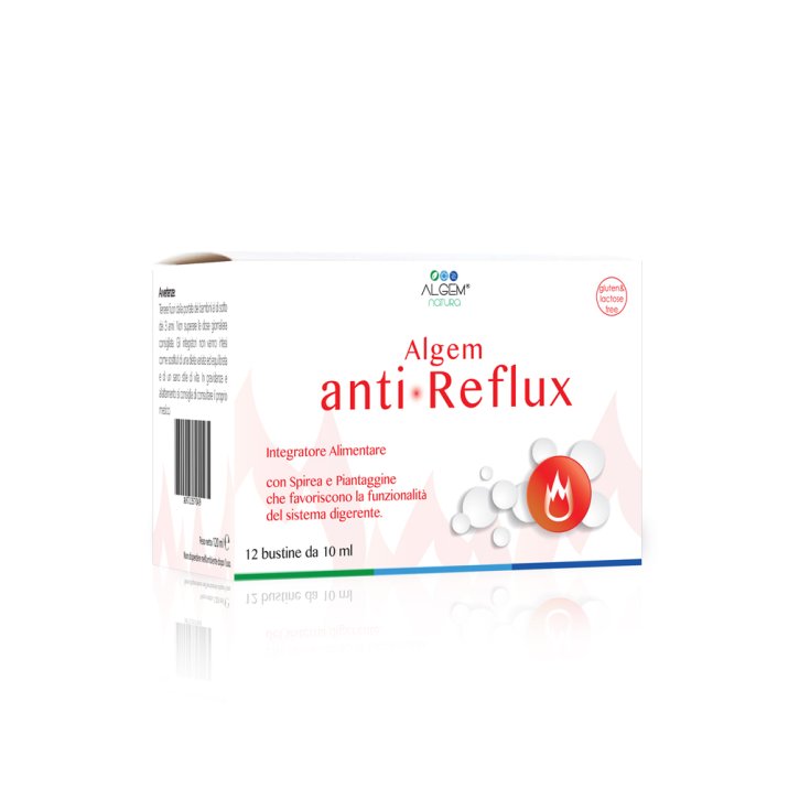 Algem Natura Algem Anti-Reflux Integratore Alimentare 12 Bustine Da 10ml