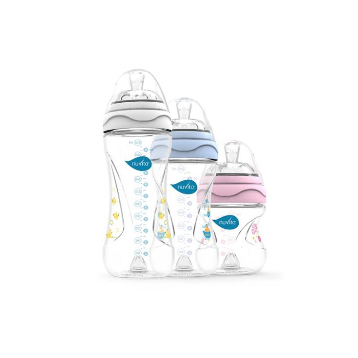 Nuvita Mimic Biberon 250ml Colore Bianco