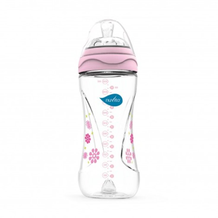 Nuviga Mimic Biberon 330ml Rosa
