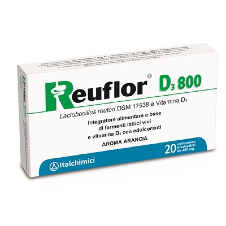 ItalChimici Reuflor D3 800 Integratore Alimentare 20 Compresse