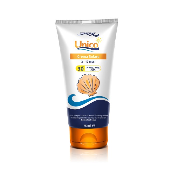Sterilfarma&reg; Unico Crema Solare 3-12 Mesi Protezione Alta Spf 30+ 75ml