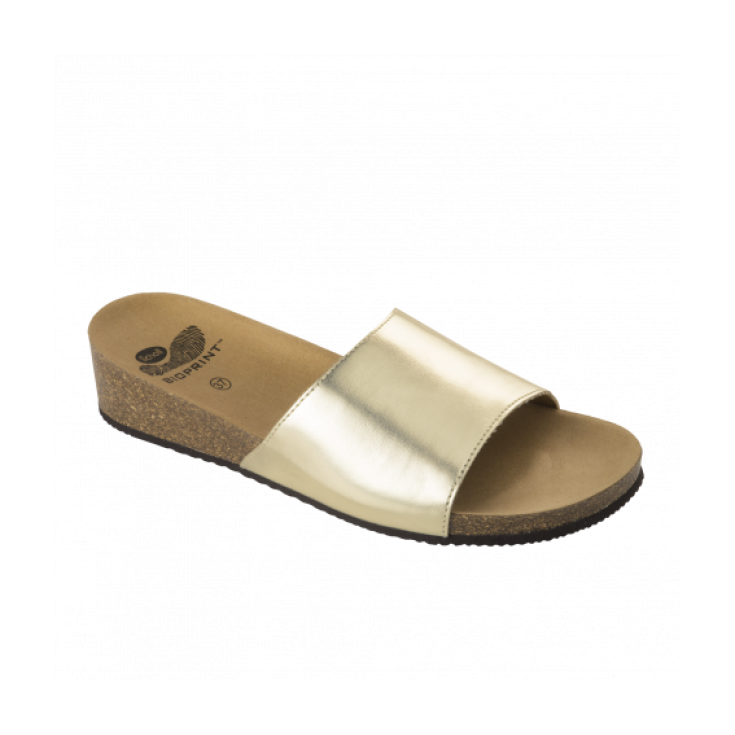 Scholl Vinny Ciabatta Donna Plantare Bioprint Colore Platino Misura 40