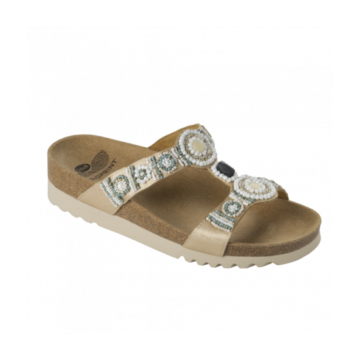 Scholl New Bogot&agrave; Wedge Sandalo Donna Colore Crema Misura 41