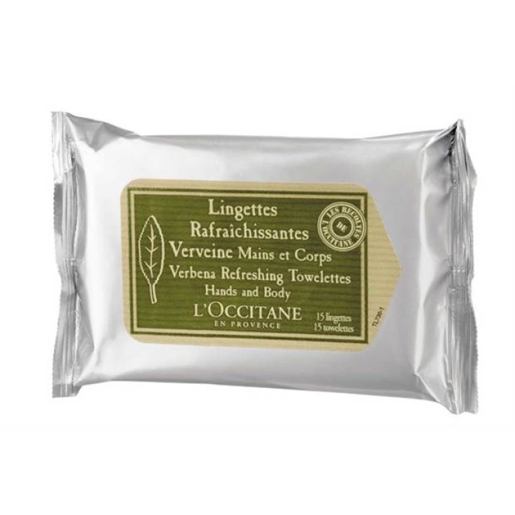 L'Occitane Verbena Citrus Salviette Rinfrescanti 15 Pezzi