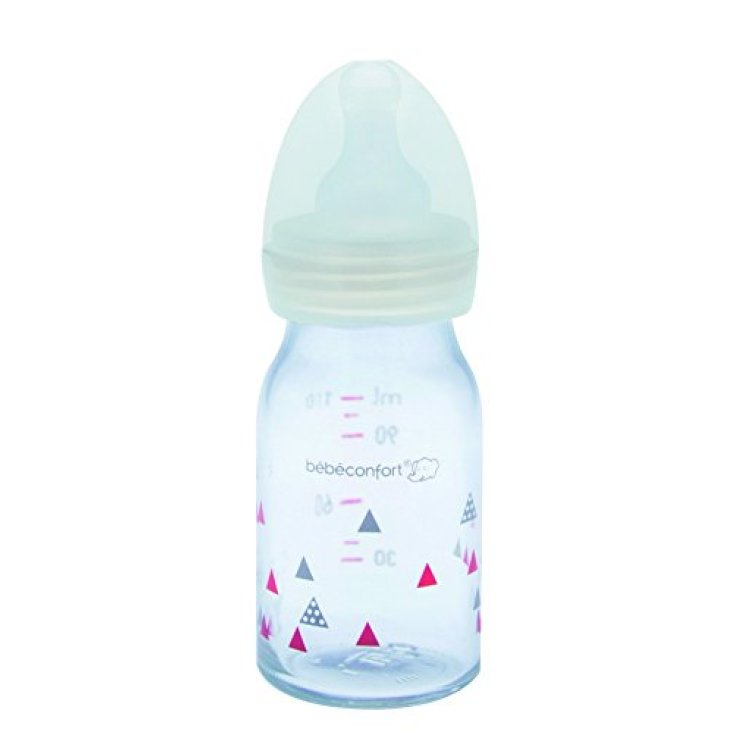Bebe Confort Biberon Vetro Termoresistente 110ml Fantasia Sport