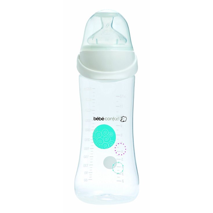 Bebe Confort Biberon a Collo Standard in PP 270ml Misura 2 Bianco