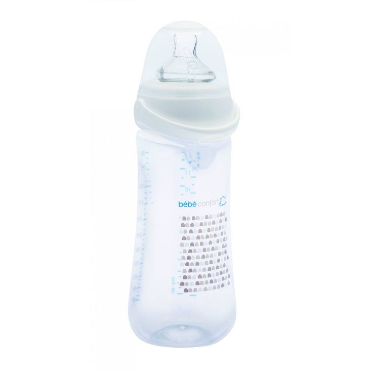 Bebe Confort Biberon Classico a Collo Standard in PP 360ml Misura 2 Colore Bianco