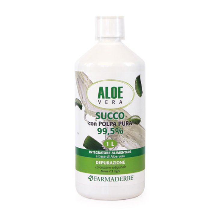 Farmaderbe Aloe Vera Succo Polpa Pura 99,5% 1000ml