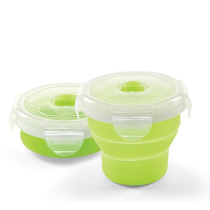 Nuvita Contenitore Pieghevole in Silicone 230ml Verde