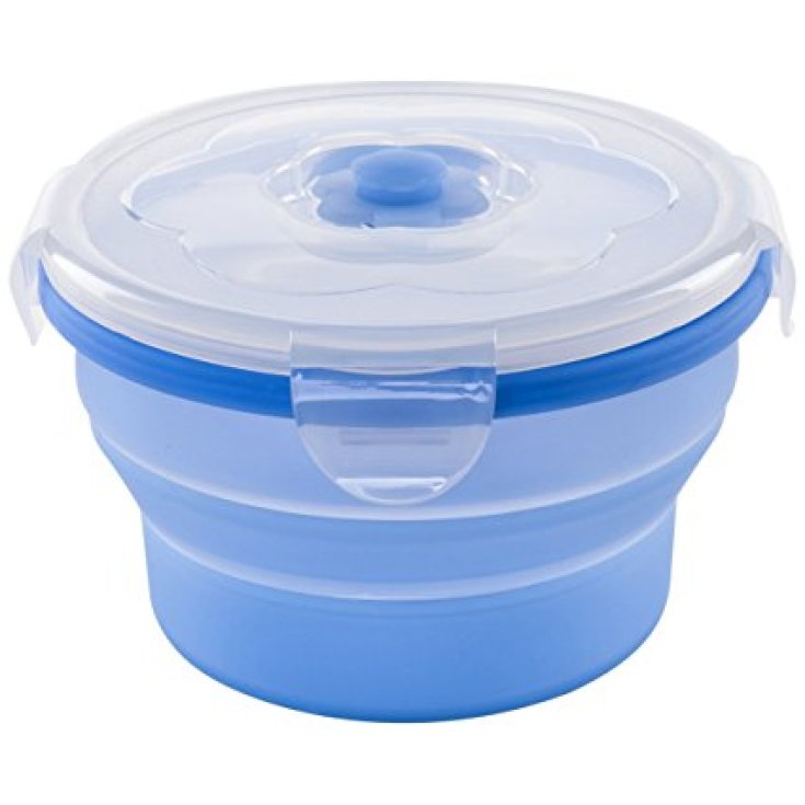 Nuvita Contenitori Silicone Chiusura Ermetica 230ml Colore Blu